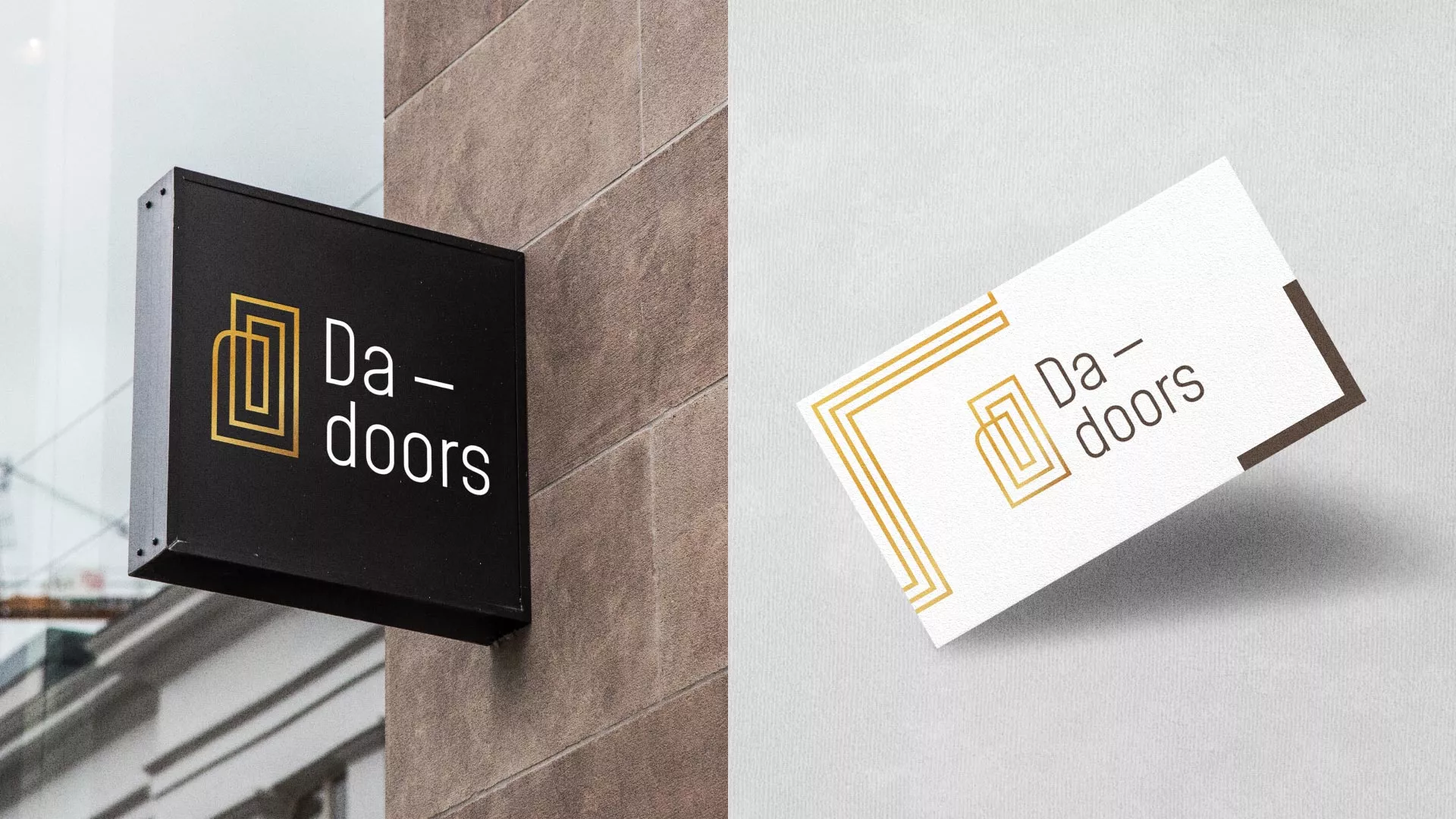 Разработка логотипа для компании «DA-DOORS» в Кувандыке